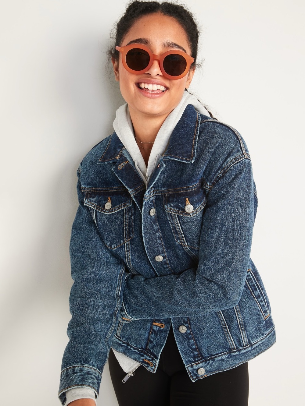 NWOT Dark-Wash Boyfriend Jean Jacket for Women